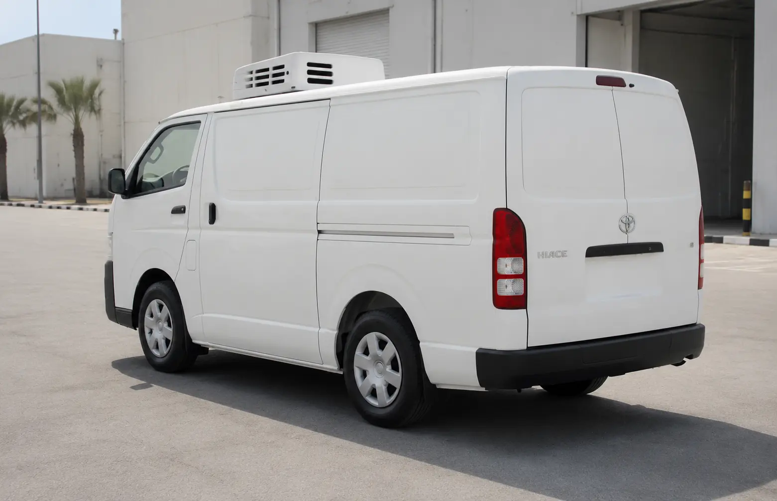 Additional exterior view of a chiller van for cold-chain delivery