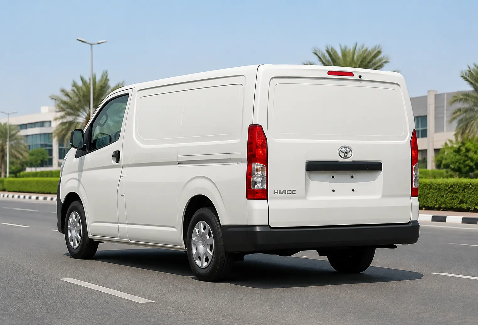 Additional delivery van view for Dubai commercial transport