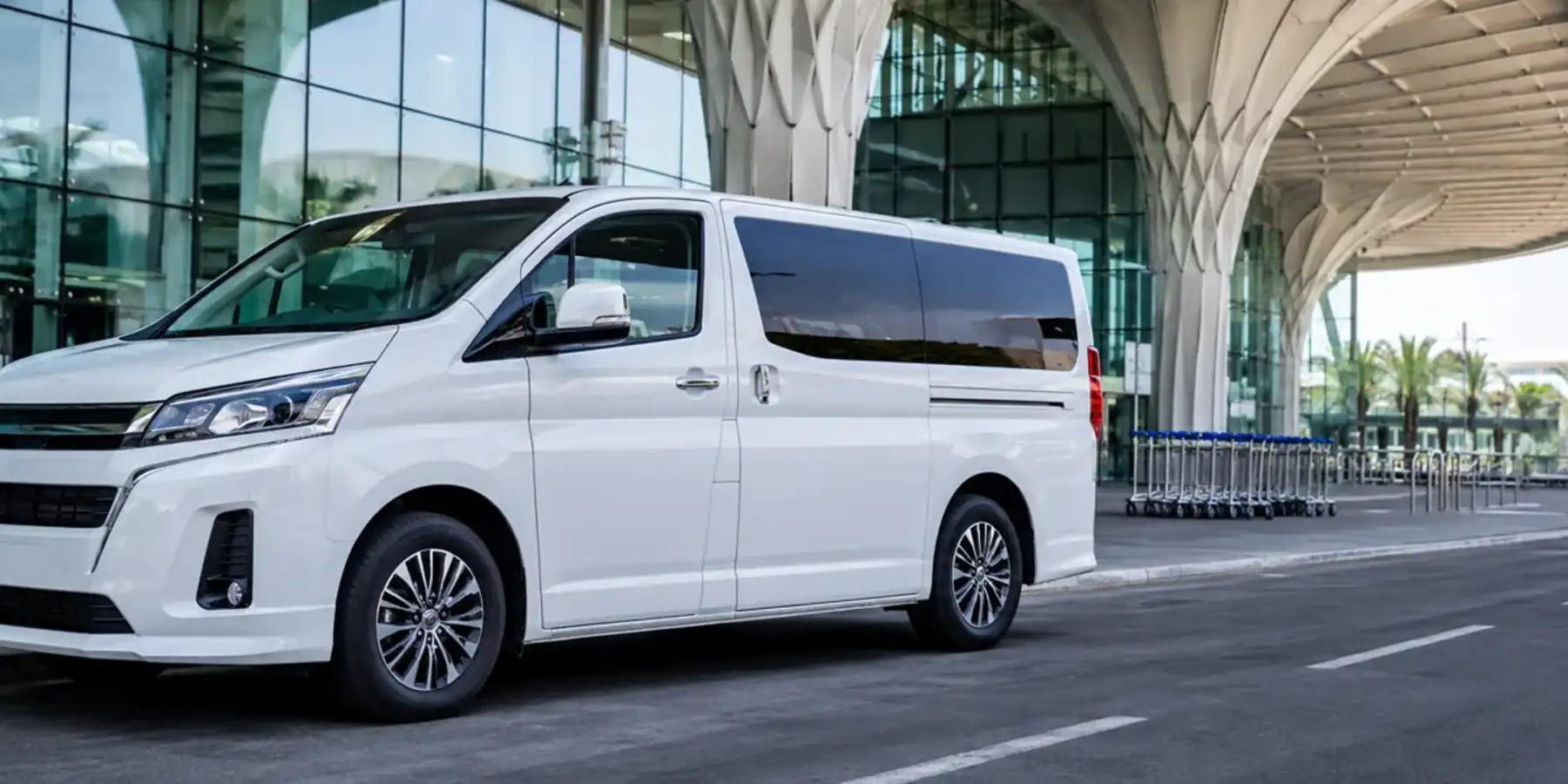 Airport transfer style passenger vehicle