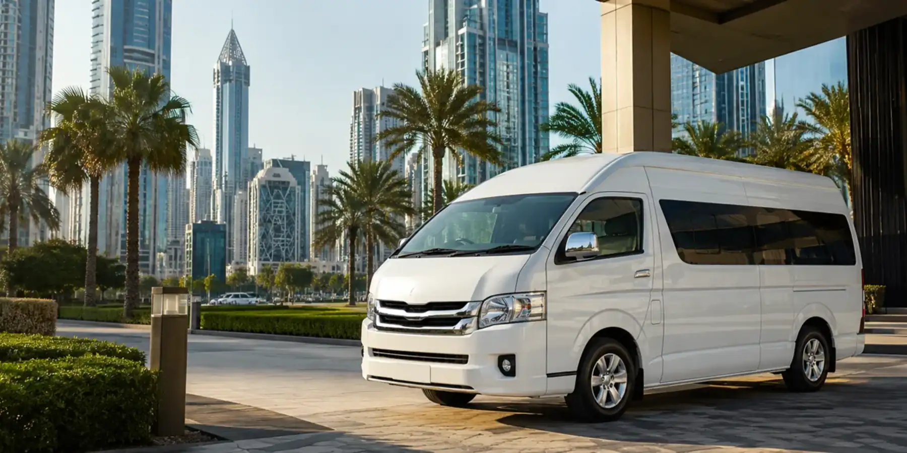UAE traveller preparing driving documents and transport plans