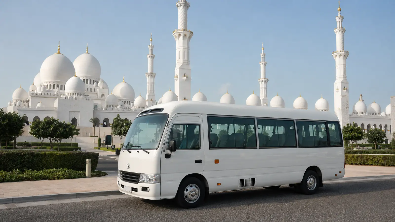 Group transport to Sheikh Zayed Grand Mosque Abu Dhabi