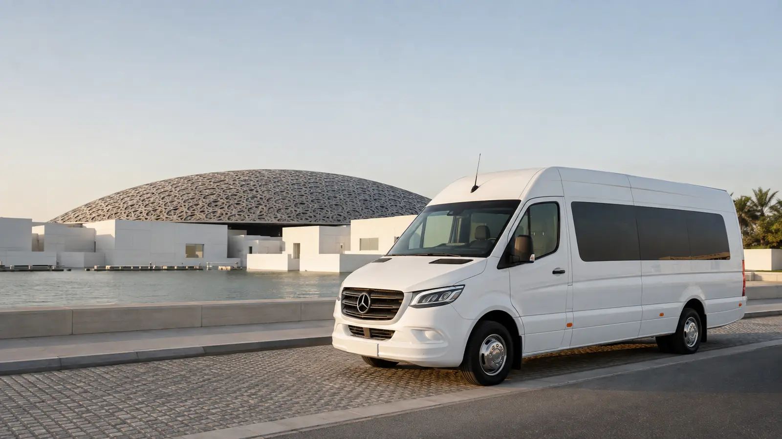 Group transport to Saadiyat Island Abu Dhabi