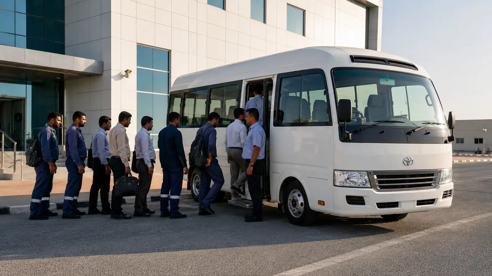 Staff buses for corporate transport in Abu Dhabi