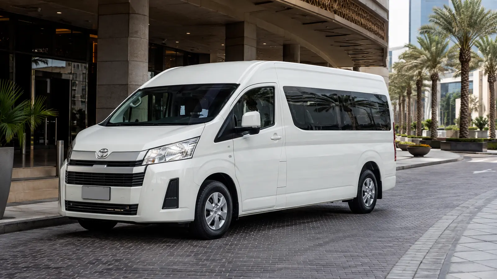 12 seater van for airport and group transport in Abu Dhabi