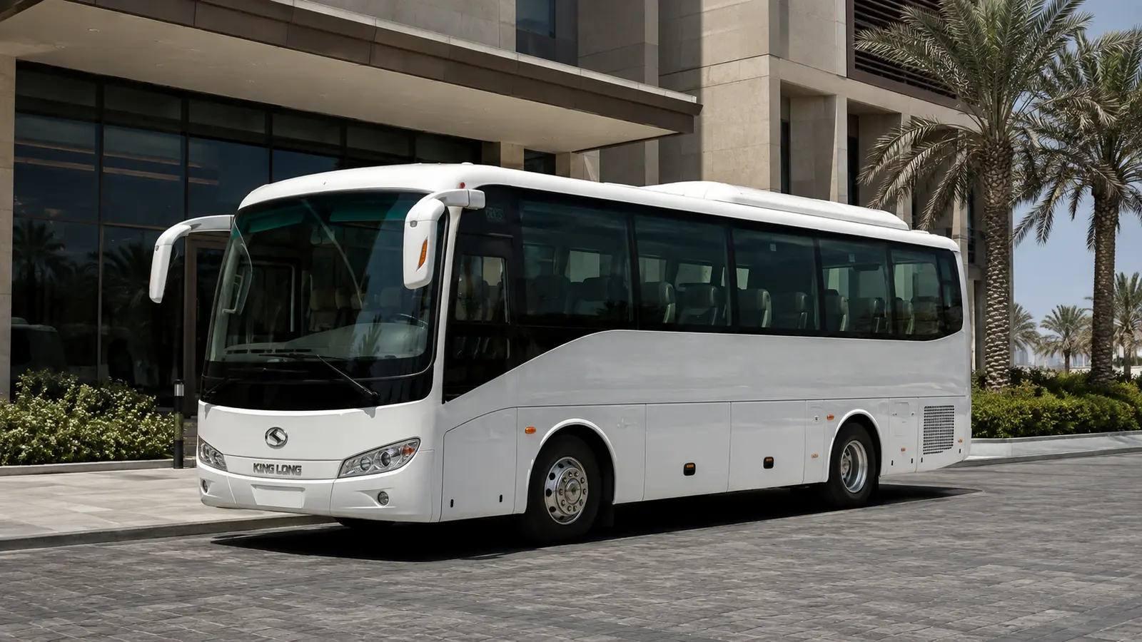 30 seater bus for tours events and staff transport in Abu Dhabi