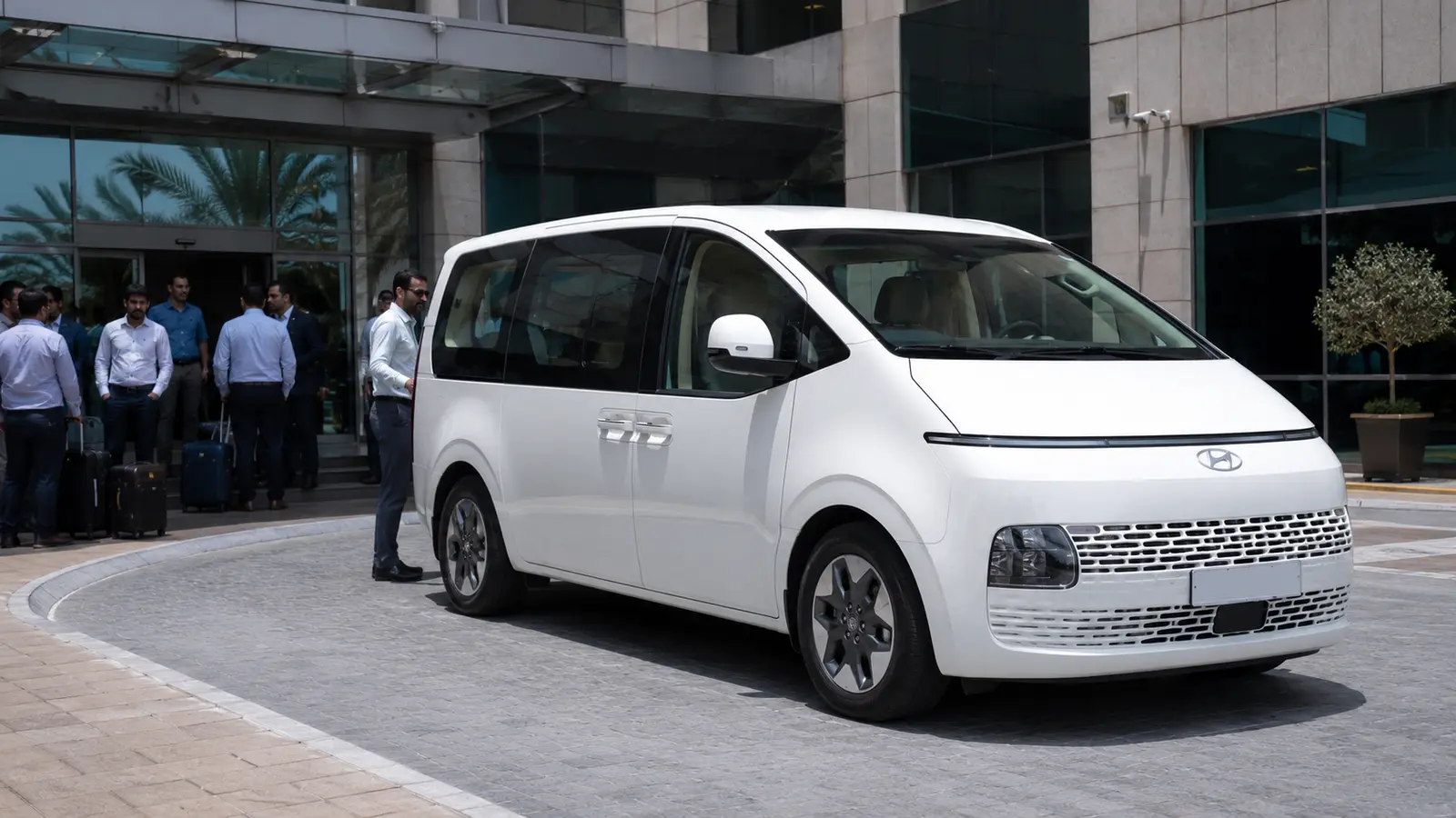 9–10 seater vehicle for small-group travel in Abu Dhabi
