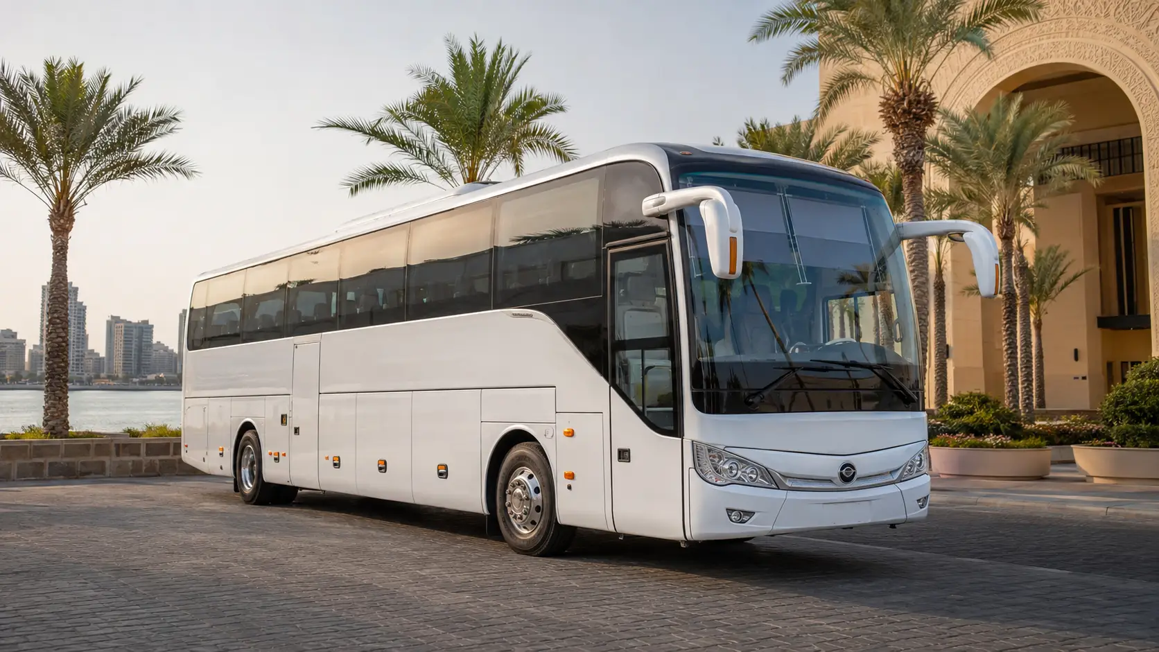 50 seater bus for large group transport in Ajman