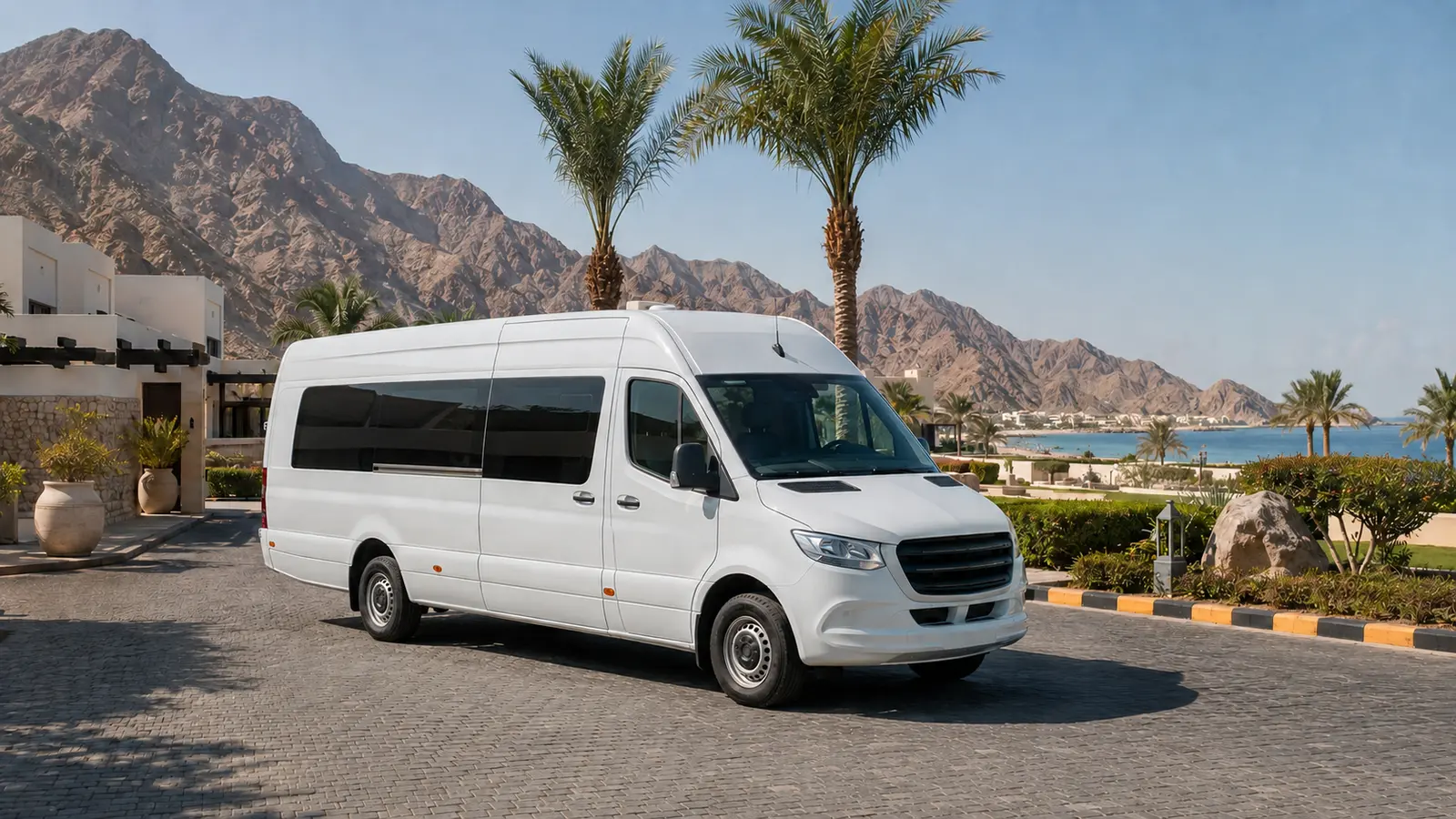 Group transport to Al Aqah Beach Fujairah