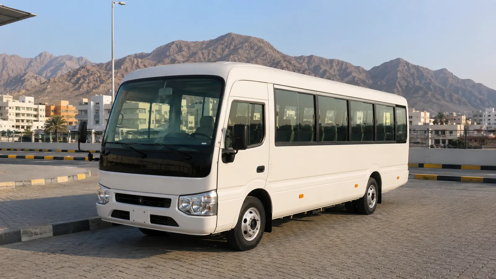 20–22 seater minibus for port staff airport tours and events in Fujairah