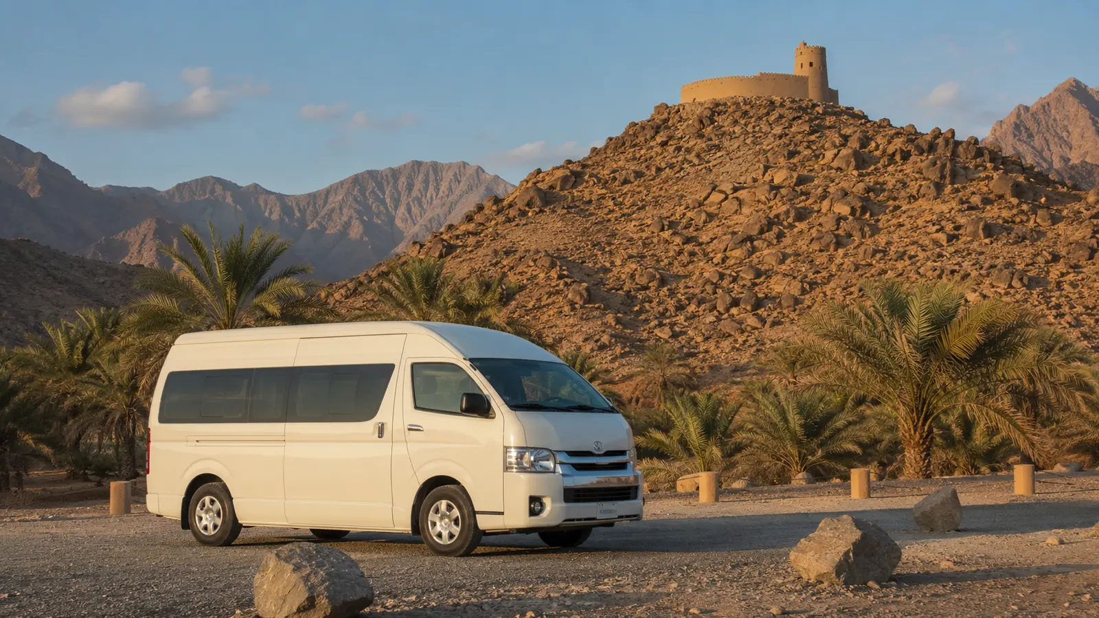 Group transport for Dhayah Fort visits in Ras Al Khaimah