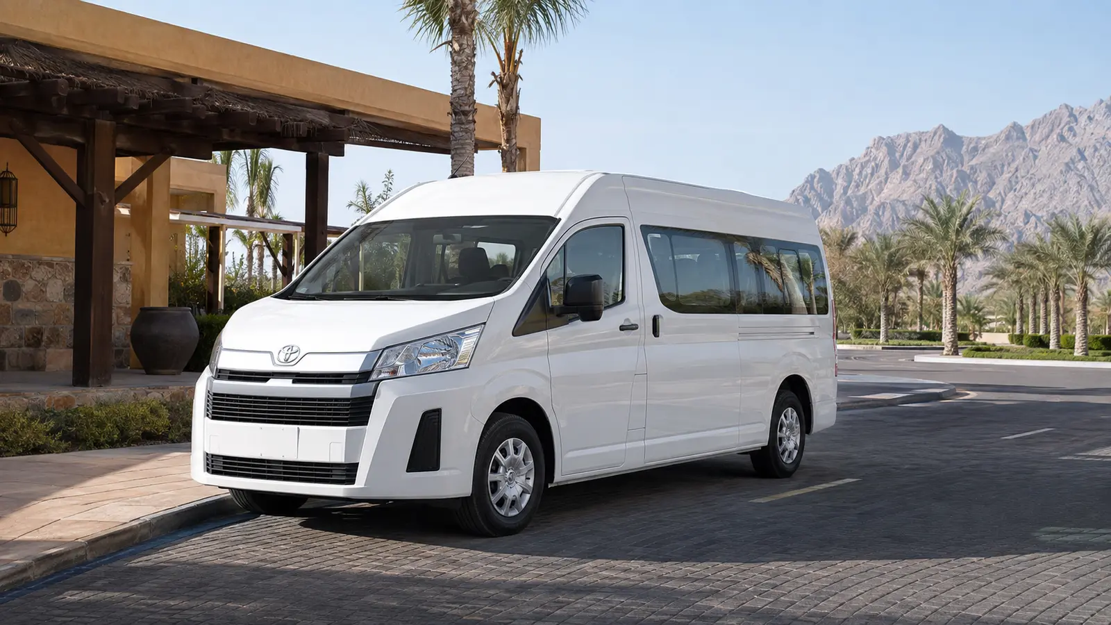 12 seater van for RKT airport and resort transport in Ras Al Khaimah
