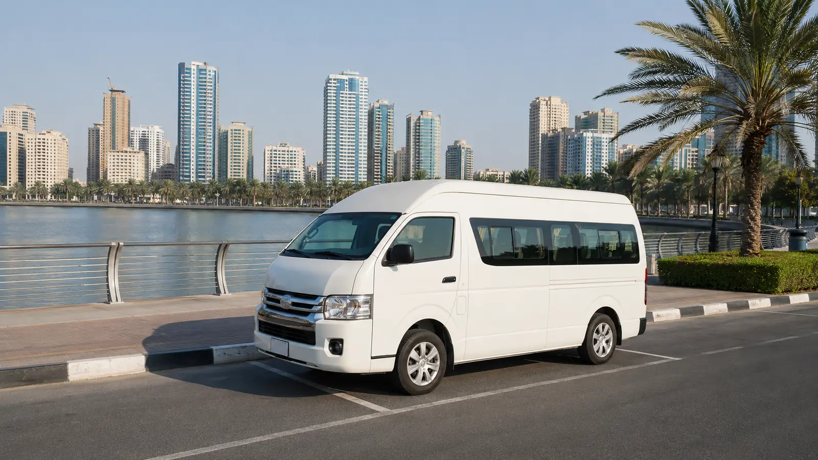 Group transport to Al Majaz Waterfront in Sharjah