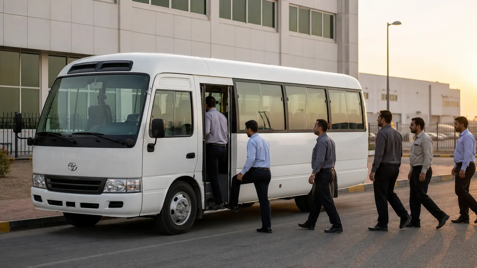 Staff buses for corporate and employee transport in Sharjah