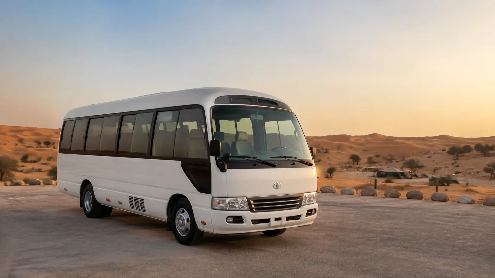Group transport for Umm Al Quwain desert outings