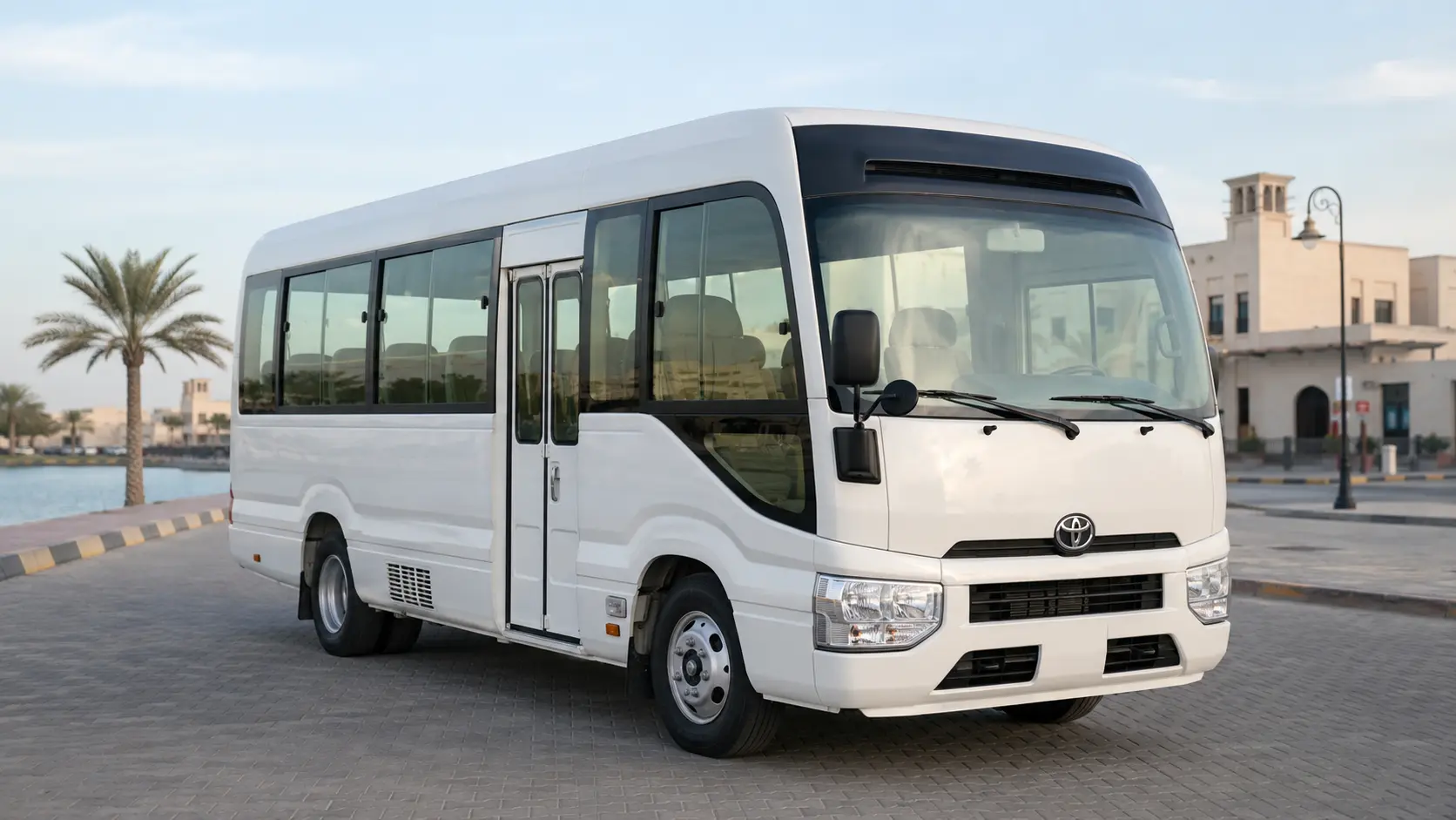 20–22 seater minibus for staff airport school and outing transport in Umm Al Quwain