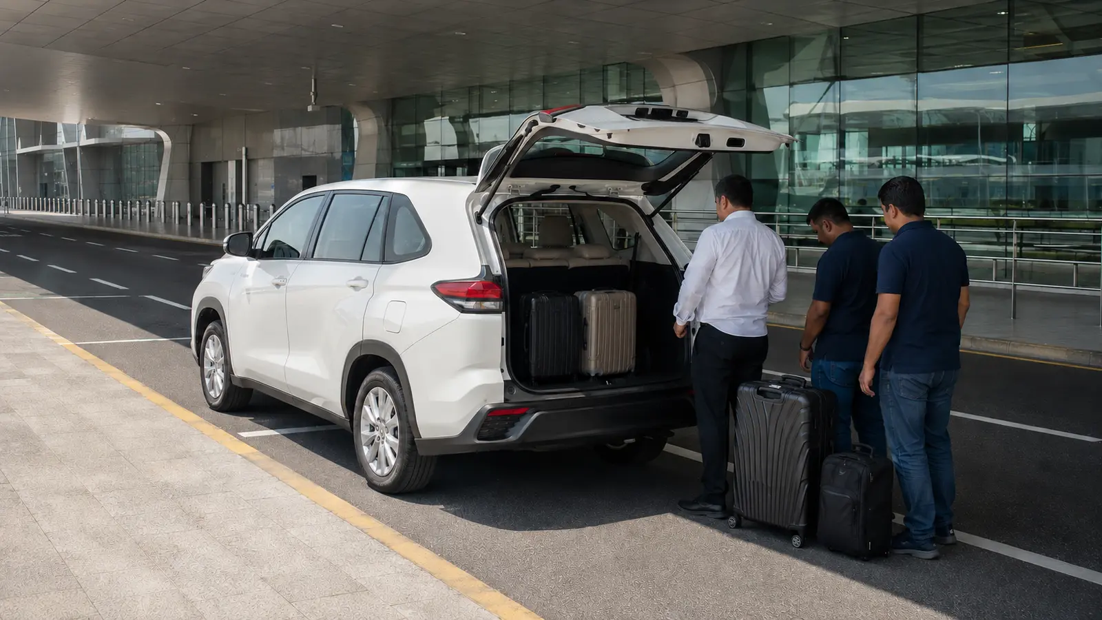 Sedan and family MPV options for Dubai airport pickup and hotel transfer
