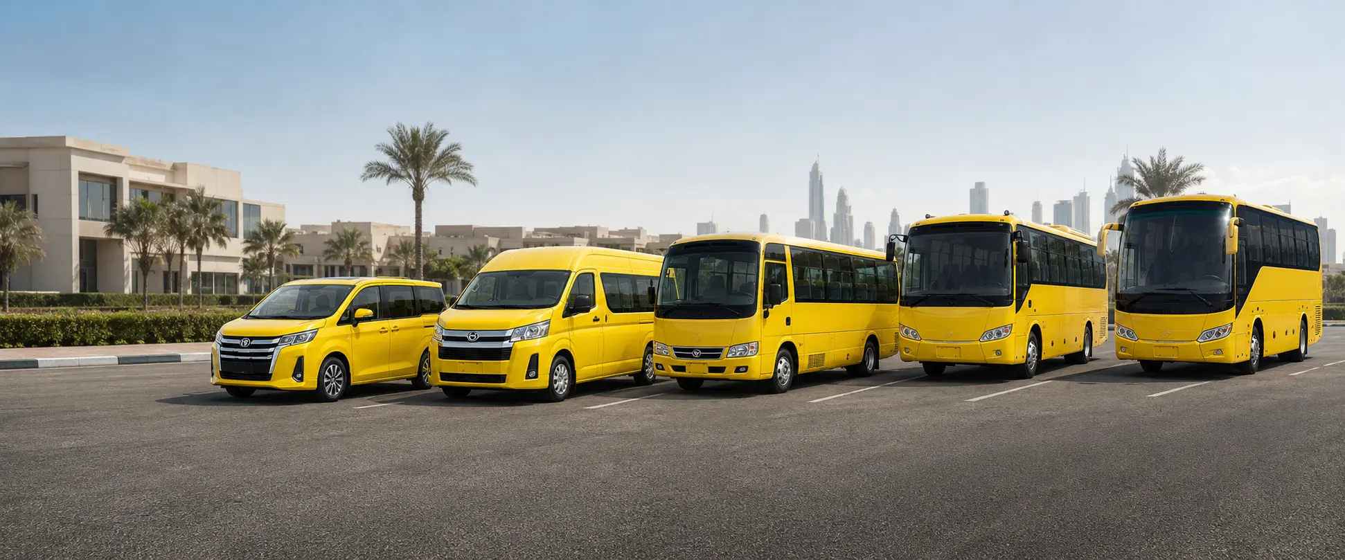 Bus World school pick and drop transport vehicle in Dubai