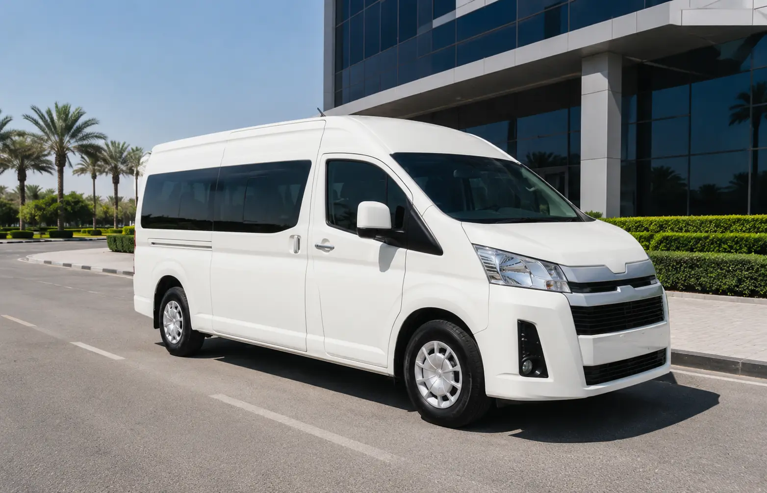 Office staff transport bus in Dubai