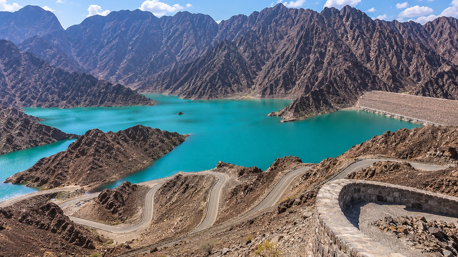 Hatta Dam, mountain roads and Hajar Mountain scenery for a private tour
